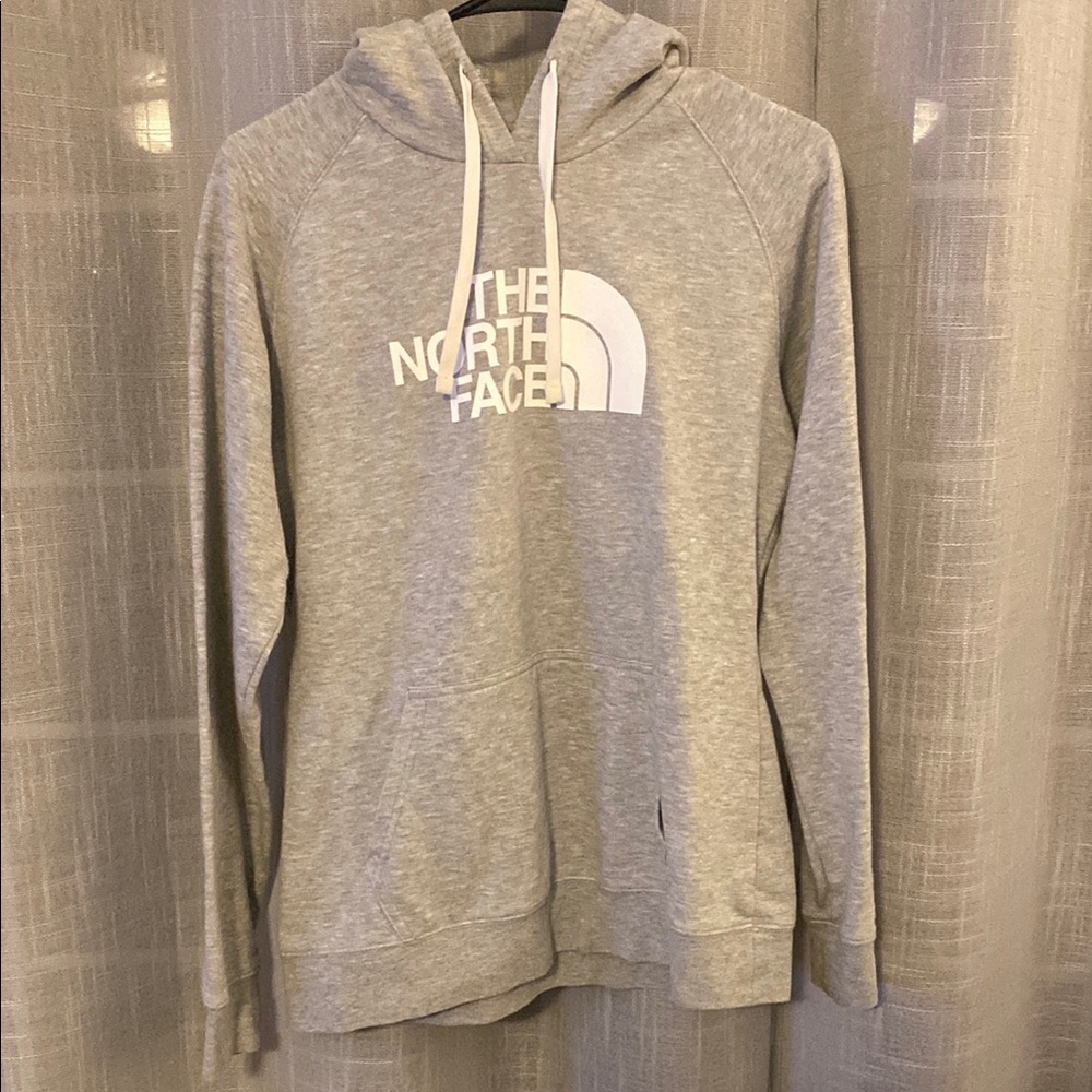 The North Face Light Gray Pullover Hoodie